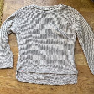 Elegant Beige Knit Sweater